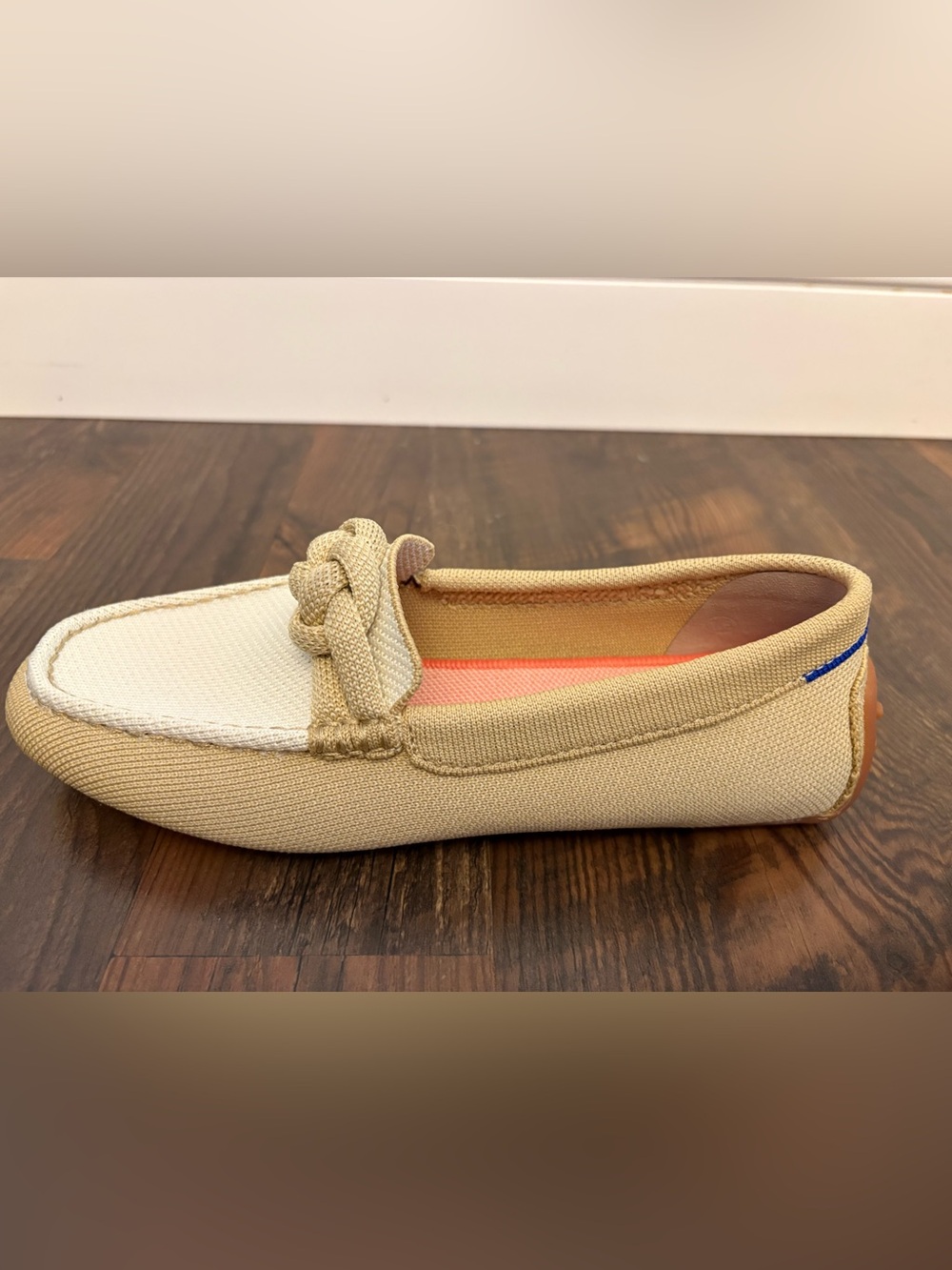 Rothy’s The Driver Loafers Women’s 7.5 Oatmeal Beige Braided Driving Shoes - Picture 6 of 11